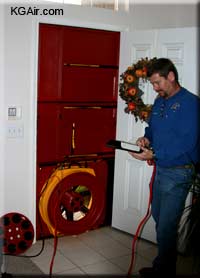 KG's Air Blower Door Test